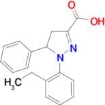 1-(2-ethylphenyl)-5-phenyl-4,5-dihydro-1H-pyrazole-3-carboxylic acid