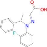1-(2-fluorophenyl)-5-phenyl-4,5-dihydro-1H-pyrazole-3-carboxylic acid