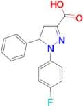 1-(4-fluorophenyl)-5-phenyl-4,5-dihydro-1H-pyrazole-3-carboxylic acid