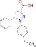 1-(4-ethylphenyl)-5-phenyl-4,5-dihydro-1H-pyrazole-3-carboxylic acid