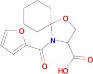 4-(furan-2-carbonyl)-1-oxa-4-azaspiro[4.5]decane-3-carboxylic acid