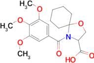 4-(3,4,5-trimethoxybenzoyl)-1-oxa-4-azaspiro[4.5]decane-3-carboxylic acid