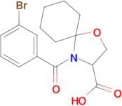 4-(3-bromobenzoyl)-1-oxa-4-azaspiro[4.5]decane-3-carboxylic acid