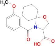 4-(3-methoxybenzoyl)-1-oxa-4-azaspiro[4.5]decane-3-carboxylic acid
