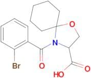 4-(2-bromobenzoyl)-1-oxa-4-azaspiro[4.5]decane-3-carboxylic acid