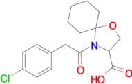 4-[2-(4-chlorophenyl)acetyl]-1-oxa-4-azaspiro[4.5]decane-3-carboxylic acid