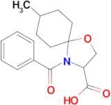 4-benzoyl-8-methyl-1-oxa-4-azaspiro[4.5]decane-3-carboxylic acid