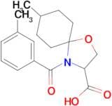 8-methyl-4-(3-methylbenzoyl)-1-oxa-4-azaspiro[4.5]decane-3-carboxylic acid