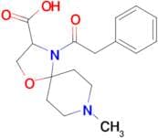 8-methyl-4-(2-phenylacetyl)-1-oxa-4,8-diazaspiro[4.5]decane-3-carboxylic acid