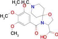 8-methyl-4-(3,4,5-trimethoxybenzoyl)-1-oxa-4,8-diazaspiro[4.5]decane-3-carboxylic acid