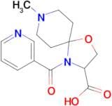 8-methyl-4-(pyridine-3-carbonyl)-1-oxa-4,8-diazaspiro[4.5]decane-3-carboxylic acid