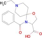 4-benzoyl-8-ethyl-1-oxa-4,8-diazaspiro[4.5]decane-3-carboxylic acid