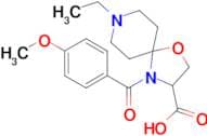 8-ethyl-4-(4-methoxybenzoyl)-1-oxa-4,8-diazaspiro[4.5]decane-3-carboxylic acid