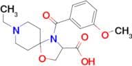8-ethyl-4-(3-methoxybenzoyl)-1-oxa-4,8-diazaspiro[4.5]decane-3-carboxylic acid