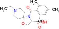 8-ethyl-4-(2,4,6-trimethylbenzoyl)-1-oxa-4,8-diazaspiro[4.5]decane-3-carboxylic acid