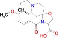 4-(4-methoxybenzoyl)-8-propyl-1-oxa-4,8-diazaspiro[4.5]decane-3-carboxylic acid