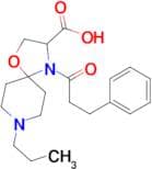 4-(3-phenylpropanoyl)-8-propyl-1-oxa-4,8-diazaspiro[4.5]decane-3-carboxylic acid