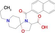 4-(naphthalene-2-carbonyl)-8-propyl-1-oxa-4,8-diazaspiro[4.5]decane-3-carboxylic acid