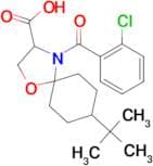 8-tert-butyl-4-(2-chlorobenzoyl)-1-oxa-4-azaspiro[4.5]decane-3-carboxylic acid
