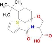 8-tert-butyl-4-(thiophene-2-carbonyl)-1-oxa-4-azaspiro[4.5]decane-3-carboxylic acid