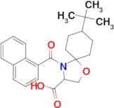 8-tert-butyl-4-(naphthalene-1-carbonyl)-1-oxa-4-azaspiro[4.5]decane-3-carboxylic acid