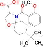 8-tert-butyl-4-(2-methoxybenzoyl)-1-oxa-4-azaspiro[4.5]decane-3-carboxylic acid
