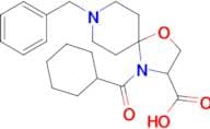 8-benzyl-4-cyclohexanecarbonyl-1-oxa-4,8-diazaspiro[4.5]decane-3-carboxylic acid