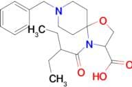 8-benzyl-4-(2-ethylbutanoyl)-1-oxa-4,8-diazaspiro[4.5]decane-3-carboxylic acid