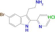 2-[5-bromo-2-(pyridin-2-yl)-1H-indol-3-yl]ethan-1-amine hydrochloride