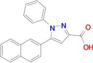 5-(Naphthalen-2-yl)-1-phenyl-1H-pyrazole-3-carboxylic acid