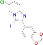 2-(2H-1,3-benzodioxol-5-yl)-6-chloro-3-iodoimidazo[1,2-a]pyridine