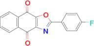 2-(4-FLUOROPHENYL)NAPHTHO[2,3-D]OXAZOLE-4,9-DIONE