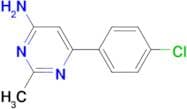 6-(4-CHLOROPHENYL)-2-METHYLPYRIMIDIN-4-AMINE