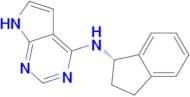 (S)-N-(2,3-DIHYDRO-1H-INDEN-1-YL)-7H-PYRROLO[2,3-D]PYRIMIDIN-4-AMINE