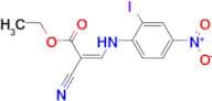 ETHYL 2-CYANO-3-((2-IODO-4-NITROPHENYL)AMINO)ACRYLATE