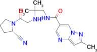 (S)-N-(2-((2-(2-CYANOPYRROLIDIN-1-YL)-2-OXOETHYL)AMINO)-2-METHYLPROPYL)-2-METHYLPYRAZOLO[1,5-A]PYR…