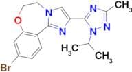 9-BROMO-2-(1-ISOPROPYL-3-METHYL-1H-1,2,4-TRIAZOL-5-YL)-5,6-DIHYDROBENZO[F]IMIDAZO[1,2-D][1,4]OXAZE…