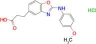 3-(2-(4-METHOXYPHENYLAMINO)BENZO[D]OXAZOL-5-YL)PROPANOIC ACID HCL