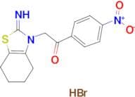 2-(2-IMINO-4,5,6,7-TETRAHYDROBENZO[D]THIAZOL-3(2H)-YL)-1-(4-NITROPHENYL)ETHANONE HYDROBROMIDE