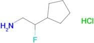 2-cyclopentyl-2-fluoroethan-1-amine hydrochloride