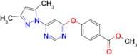 Methyl 4-((6-(3,5-dimethyl-1H-pyrazol-1-yl)pyrimidin-4-yl)oxy)benzoate