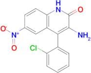 3-Amino-4-(2-chlorophenyl)-6-nitroquinolin-2(1H)-one