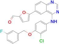 5-(4-((3-Chloro-4-((3-fluorobenzyl)oxy)phenyl)amino)quinazolin-6-yl)furan-2-carbaldehyde