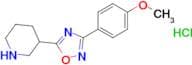 3-(4-Methoxyphenyl)-5-(piperidin-3-yl)-1,2,4-oxadiazole hydrochloride