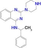 N-(1-Phenylethyl)-2-(piperazin-1-yl)quinazolin-4-amine