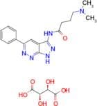4-Dimethylamino-N-(5-phenyl-1H-pyrazolo[3,4-c]pyridazin-3-yl)-butyramide; tartaric acid salt