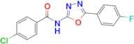 4-Chloro-N-(5-(4-fluorophenyl)-1,3,4-oxadiazol-2-yl)benzamide
