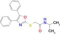 2-((4,5-Diphenyloxazol-2-yl)thio)-N-isopropylacetamide