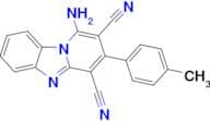 1-Amino-3-p-tolyl-benzo[4,5]imidazo[1,2-a]pyridine-2,4-dicarbonitrile