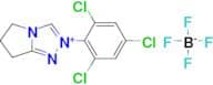2-(2,4,6-Trichlorophenyl)-6,7-dihydro-5H-pyrrolo[2,1-c][1,2,4]triazol-2-ium tetrafluoroborate